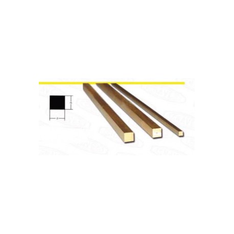 Square brass rod, 3,0 mm. ALBION SBW30