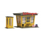 Newspaper stand with telephone booth. AUHAGEN 12340