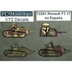 Calcas: FT-17 en España. FCMODELTIPS 72201