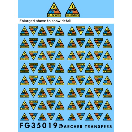 Parches uniformes estadounidenses. ARCHER FG35019