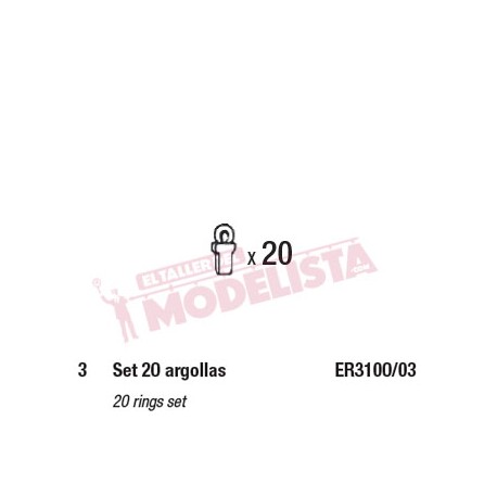 Ring set (x20) for RENFE 321. ELECTROTREN ER3100/03