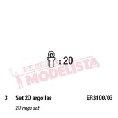 Ring set (x20) for RENFE 321. ELECTROTREN ER3100/03