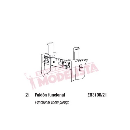 Faldón funcional para 321. ELECTROTREN ER3100/21