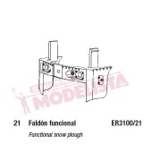 Faldón funcional para 321. ELECTROTREN ER3100/21