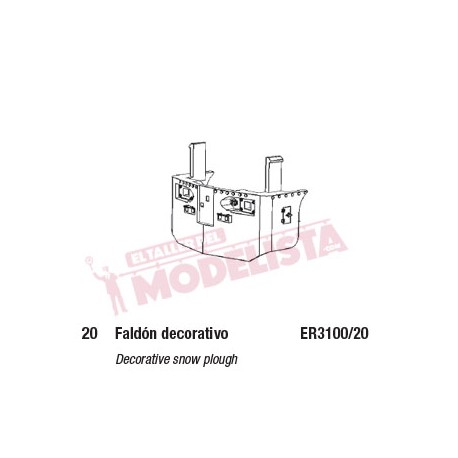 Faldón decorativo para 321. ELECTROTREN ER3100/20