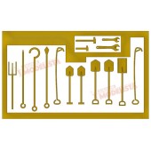 Steam locomotives tool set. ETM 1032