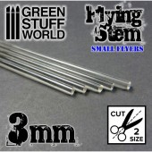 Acrylic rods, round 3 mm. GREEN STUFF WORLD 368136