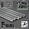 Acrylic rods, round 5 mm. GREEN STUFF WORLD 368143