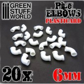 Polystyrene elbows, 6 mm. GREEN STUFF WORLD 368181