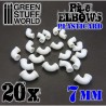 Codos de plasticard, 7 mm. GREEN STUFF WORLD 368198