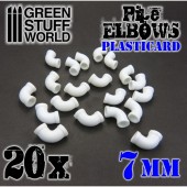 Polystyrene elbows, 7 mm. GREEN STUFF WORLD 368198