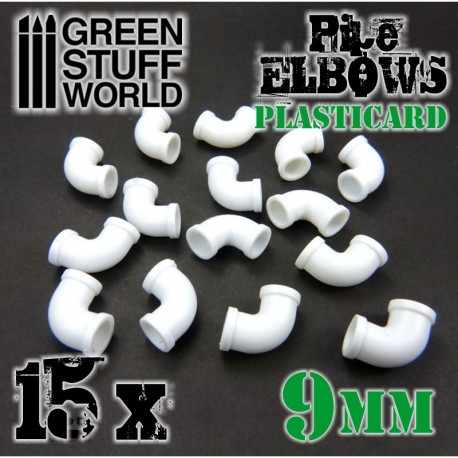 Polystyrene elbows, 9 mm. GREEN STUFF WORLD 368204