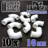 Codos de plasticard, 16 mm. GREEN STUFF WORLD 368211