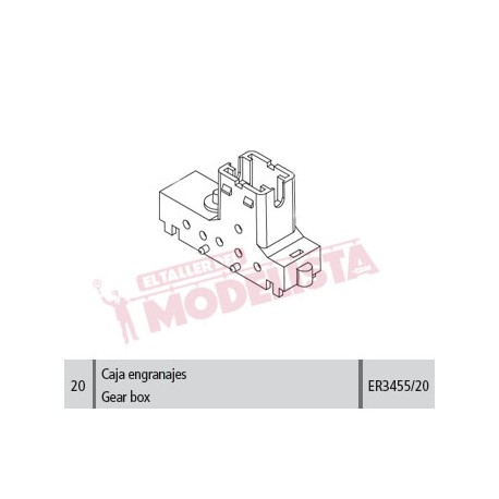 Caja de engranajes para Civia. ER3455/20