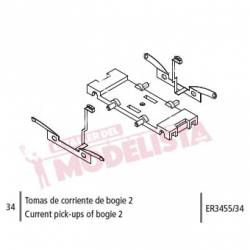 Tomas de corriente de bogie 2 para Civia. ER3455/34