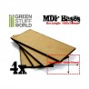 MDF Bases - rectangle, 100x50 mm (x4). GREEN STUFF WORLD 9139