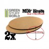 MDF Bases - Oval Pill, 170x105 mm (x2). GREEN STUFF 367214