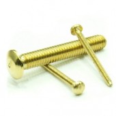 Brass Mini dome Head Bolt, M3 (x50). RB 003-55