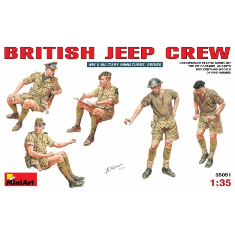 British Jeep crew. MINIART 35051