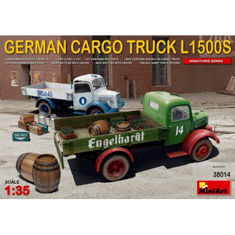 German cargo truck L1500S type. MINIART 38014