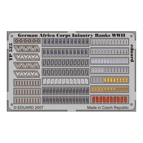 German Africa Corps Infantry Ranks WWII. EDUARD TP525