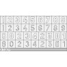 Masking: German numbers, large size. EDUARD XT009