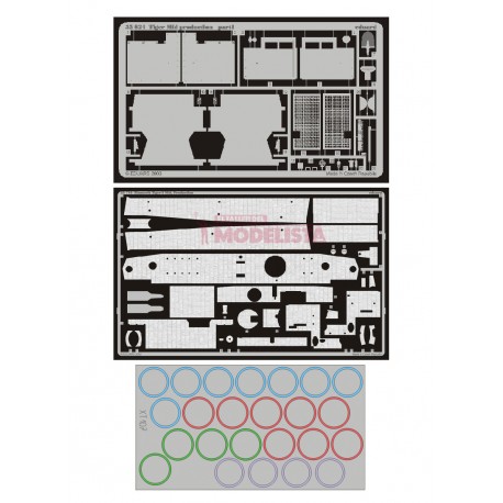 Photo-etched: Tiger I Mid. Prod. (for Tamiya). EDUARD BIG3527