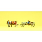 Farmers with farm wagon. PREISER 30412