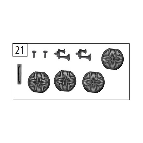 Set de piezas de techo, RENFE 333. ROCO 124558