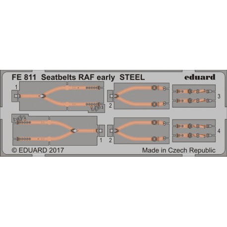 Cinturones para aviones de la RAF. EDUARD FE811