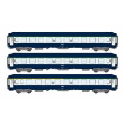 Set de tres coches litera UIC, SNCF. REE MODELES VB-204