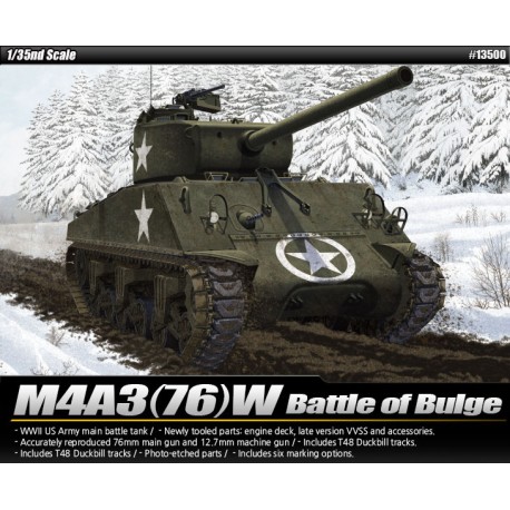 M4A3(76)W, Batalla de las Ardenas. ACADEMY 13500