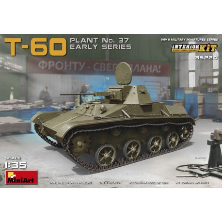 T-60, Plant No 37, early series.  MINIART 35224