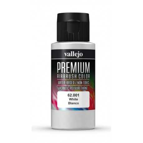 Airbrush color, white. 60 ml. VALLEJO 62001