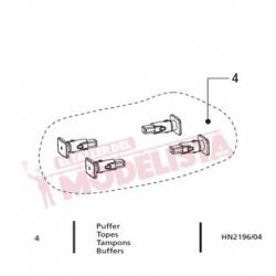 Buffers (x4) for RENFE 321. ARNOLD HN2196/04