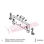 Topes, faldones y piezas frontales, RENFE 278. ER3028/08