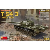 T-54-3 Mod.1951. Con interiores. MINIART 37007