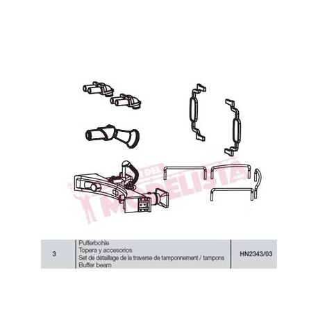 Topera y accesorios, RENFE 277. ARNOLD HN2343/03