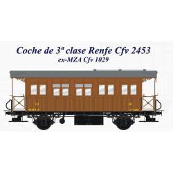 Coche 3ª clase RENFE Cfv 2453. LACALLE 00132