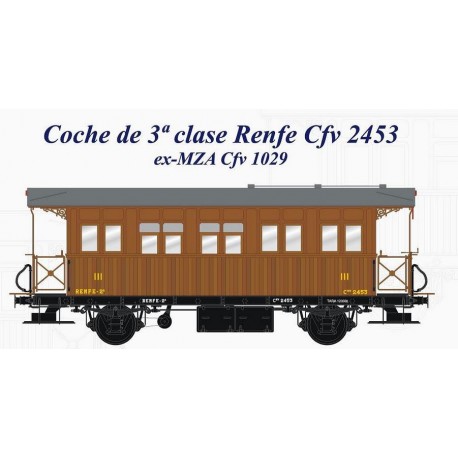 3rd class coach RENFE Cfv 2453. LACALLE 00132