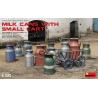 Milk cans with cart. MINIART 35580