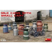 Milk cans with cart. MINIART 35580