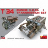 Moteur T-34 et ensemble de transmission.