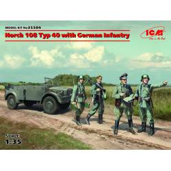 Horch 108 Typ 40 mit Infanterie.