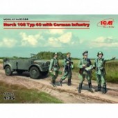 Horch 108 Typ 40 com infantaria.