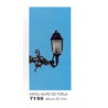 Wrought iron wall lantern. ANESTE 7150