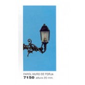 Wrought iron wall lantern. ANESTE 7150