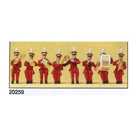 Seated band figure set. PREISER 20259