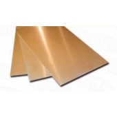 Brass sheet 0,5 mm. 400x200 mm. HIRSCH 8305