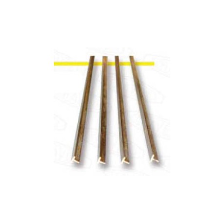 Brass profile T. 2,5 x 2,5 mm. HIRSCH 712525